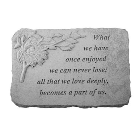 Kay Berry Kay Berry 07514 What We Have Once Memorial Stone; Birds Nest 7514